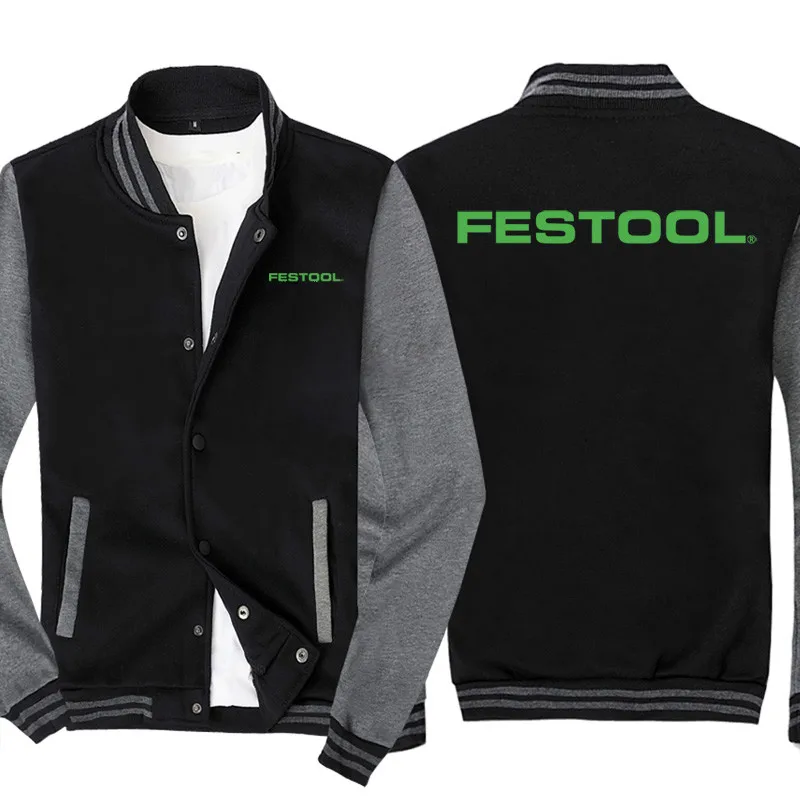 New Spring Autumn Men's Baseball Jacket Festool Tools Logo No Cap Fashion Cardigan Long Sleeves Sportsweater Hoodies
New Spring Autumn Men's Baseball Jacket Festool Tools Logo No Cap Fashion Cardigan Long Sleeves Sportsweater Hoodies