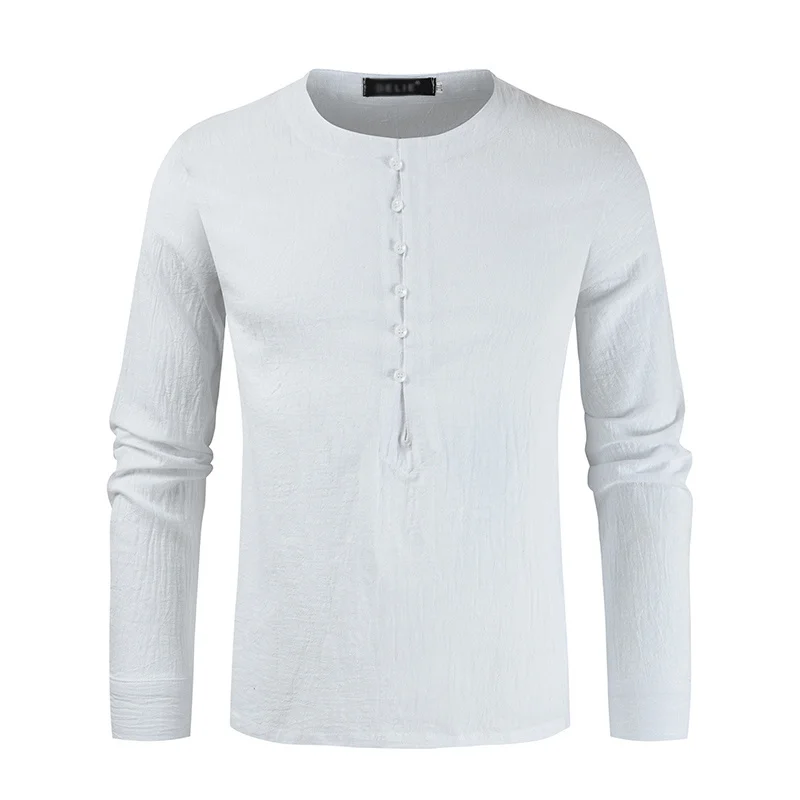 New Cotton Linen Shirt Men Long Sleeve Solid Color Causal Blouse Slim Shirt Tops Chinese Style Casual Shirt Mens Clothing 2022
New Cotton Linen Shirt Men Long Sleeve Solid Color Causal Blouse Slim Shirt Tops Chinese Style Casual Shirt Mens Clothing 2022