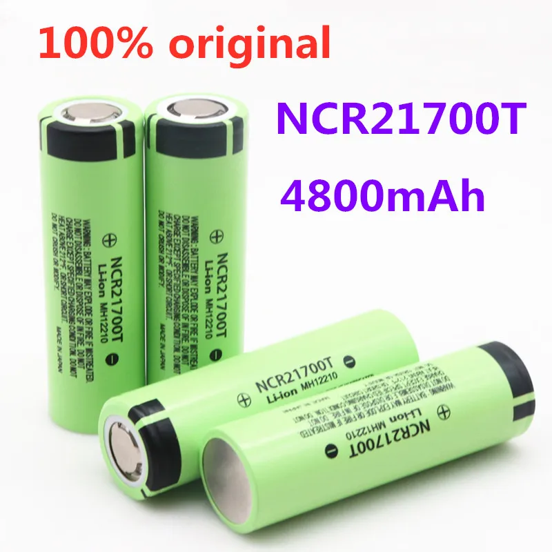 original 21700 NCR21700T lithium rechargeable battery 4800mAh 3.7 V 40A high-discharge battery high-drain Li-ion battery
original 21700 NCR21700T lithium rechargeable battery 4800mAh 3.7 V 40A high-discharge battery high-drain Li-ion battery