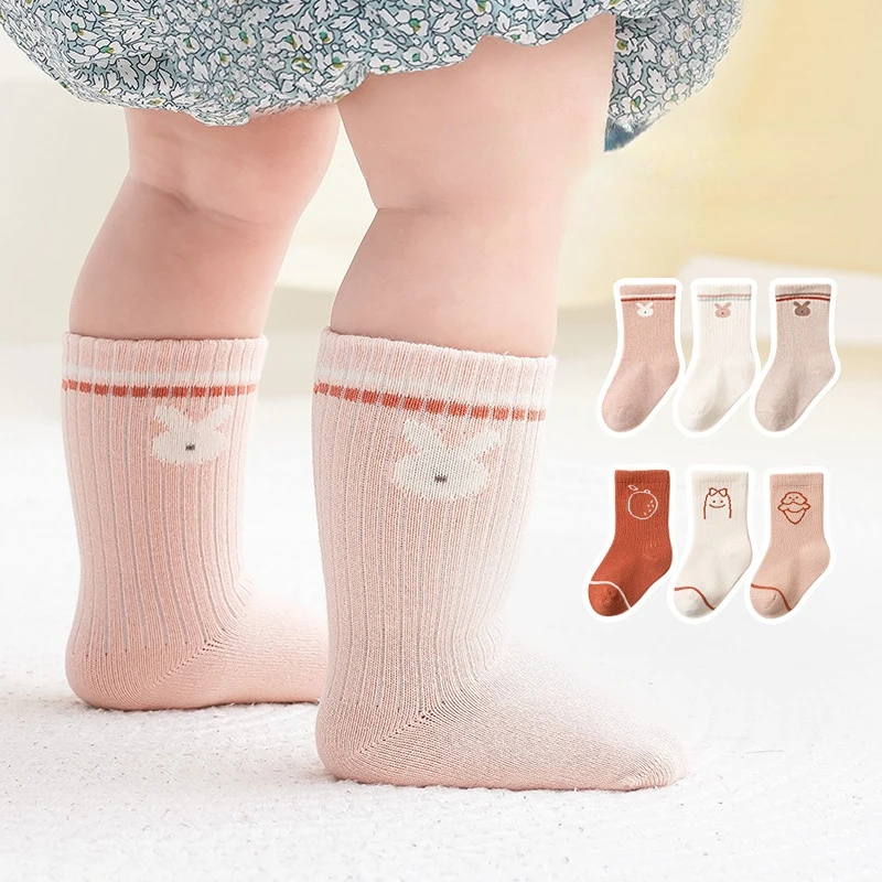 3 Pairs/Lot Spring Baby Boy Socks Kids Cotton Soft Breathable Fadeless Fashion Cartoon Rabbit Bear Children's Socks for Girls
3 Pairs/Lot Spring Baby Boy Socks Kids Cotton Soft Breathable Fadeless Fashion Cartoon Rabbit Bear Children's Socks for Girls