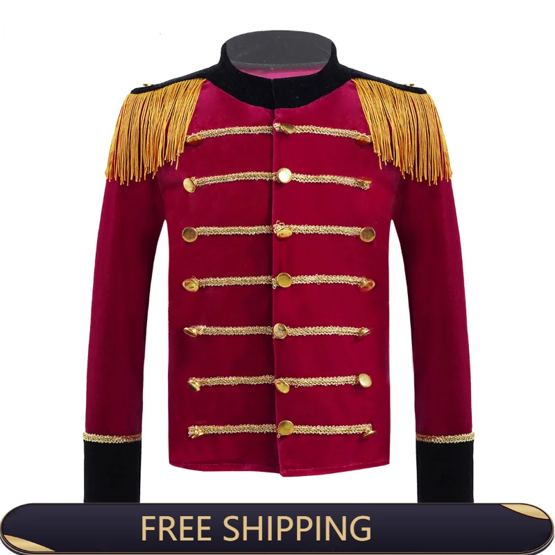 Kids Boys Circus Coat Deluxe Royal Guard Coat Children Showman Role Play Long Sleeves Tassels Costume Tops Tailcoat Jacket
Kids Boys Circus Coat Deluxe Royal Guard Coat Children Showman Role Play Long Sleeves Tassels Costume Tops Tailcoat Jacket