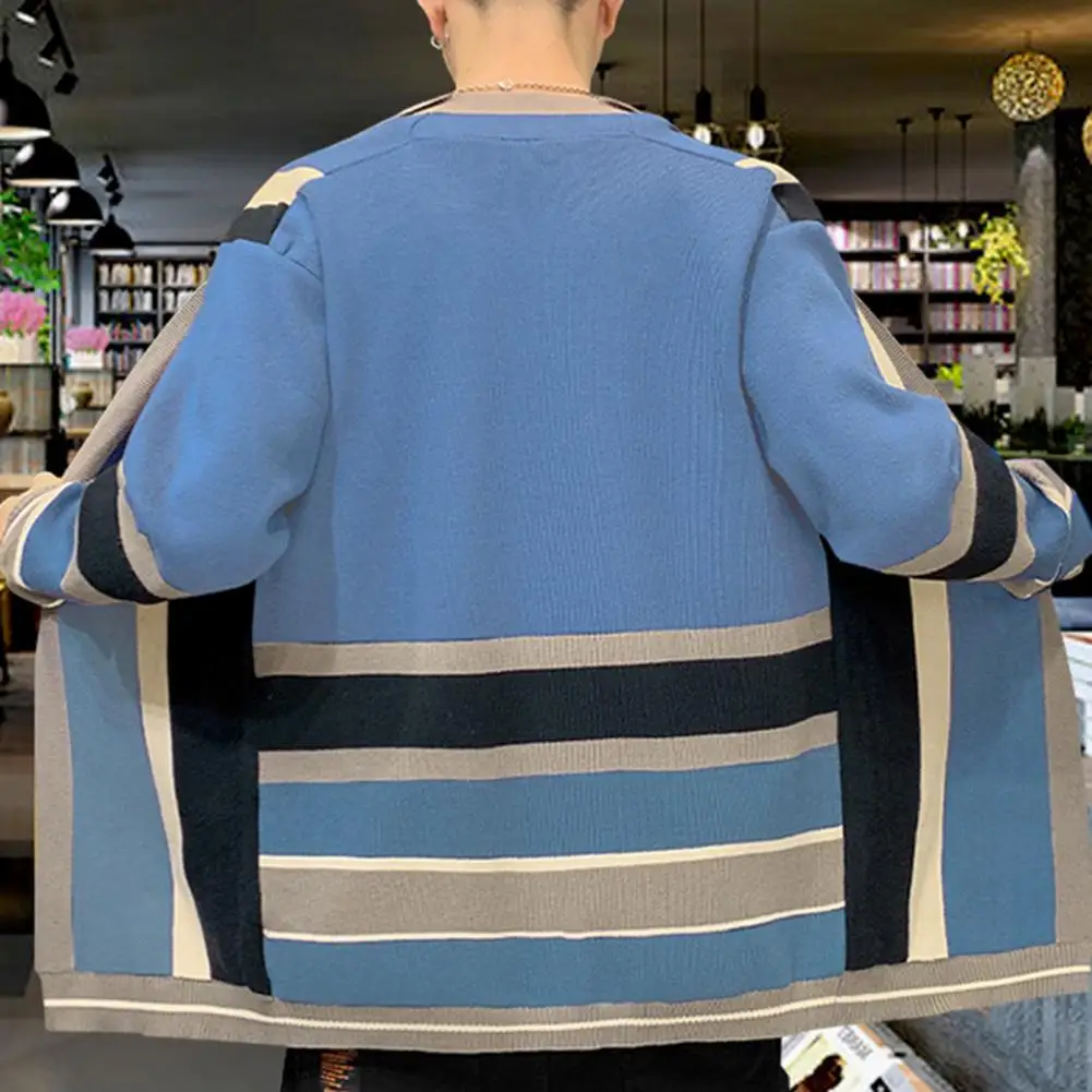 Anti-pilling Trendy Thick Warm Men Sweater Jacket Elastic Men Winter Coat Color Matching Men Clothes
Anti-pilling Trendy Thick Warm Men Sweater Jacket Elastic Men Winter Coat Color Matching Men Clothes