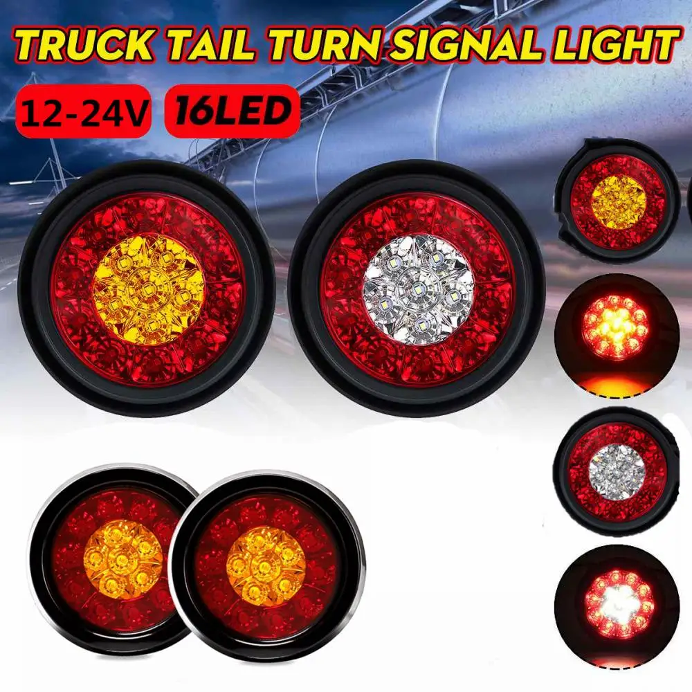 Waterproof Car Round Led Taillights 16led Reverse Turn Signal Lamp Multifunctional Universal 16 Led Car Round Taillights
Waterproof Car Round Led Taillights 16led Reverse Turn Signal Lamp Multifunctional Universal 16 Led Car Round Taillights
