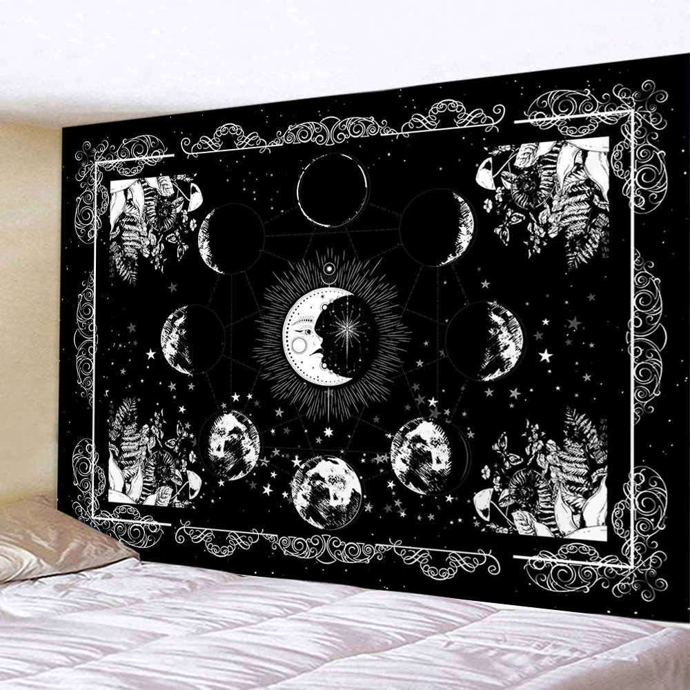 Sun Moon Mandala Tapestry Wall Hanging Hippie Witchcraft Astrology Divination Tapestry Bohemian Decorative Home Decoration
Sun Moon Mandala Tapestry Wall Hanging Hippie Witchcraft Astrology Divination Tapestry Bohemian Decorative Home Decoration