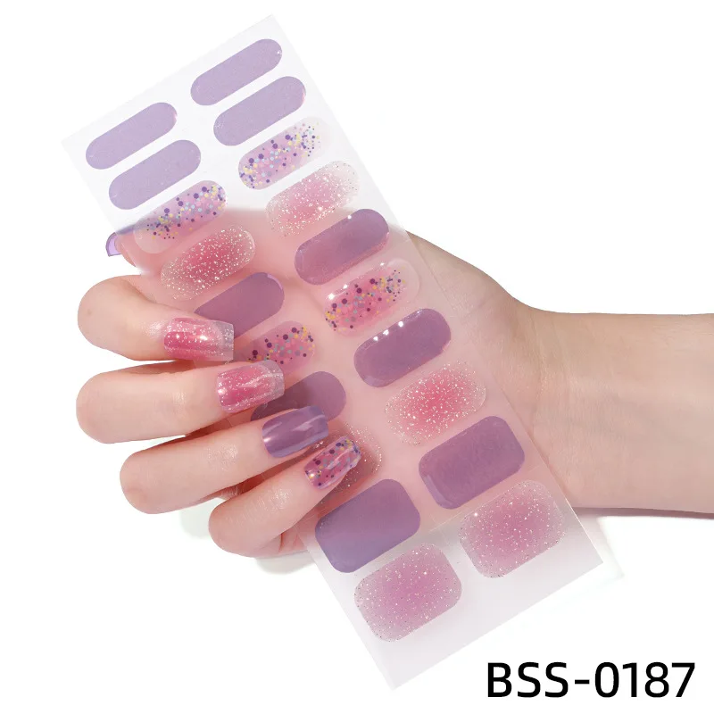 20PCS Semi Cured Gel Nail Stickers Set for UV Lamp Full Cover Manicure DIY Women Fashion Nail Art Decoration Gel Nail Patch
20PCS Semi Cured Gel Nail Stickers Set for UV Lamp Full Cover Manicure DIY Women Fashion Nail Art Decoration Gel Nail Patch