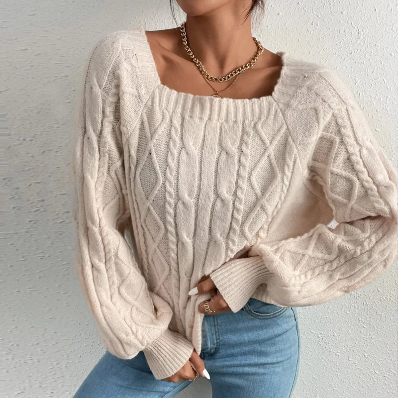 U-neck Kintted Sweater Women Jumper Crochet Y2k Top Long Sleeve Pullovers Spring Autumn Winter Casual Streetwear Sueter Mujer
U-neck Kintted Sweater Women Jumper Crochet Y2k Top Long Sleeve Pullovers Spring Autumn Winter Casual Streetwear Sueter Mujer