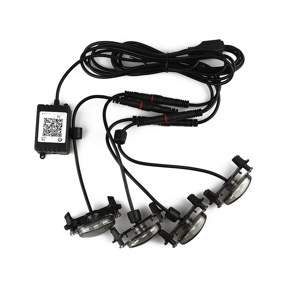 LED Grille Grille Light Kit 4PCS ABS Plastic Anti-shock Flexible Low Power Consumption RGB Colorful APP Control
LED Grille Grille Light Kit 4PCS ABS Plastic Anti-shock Flexible Low Power Consumption RGB Colorful APP Control