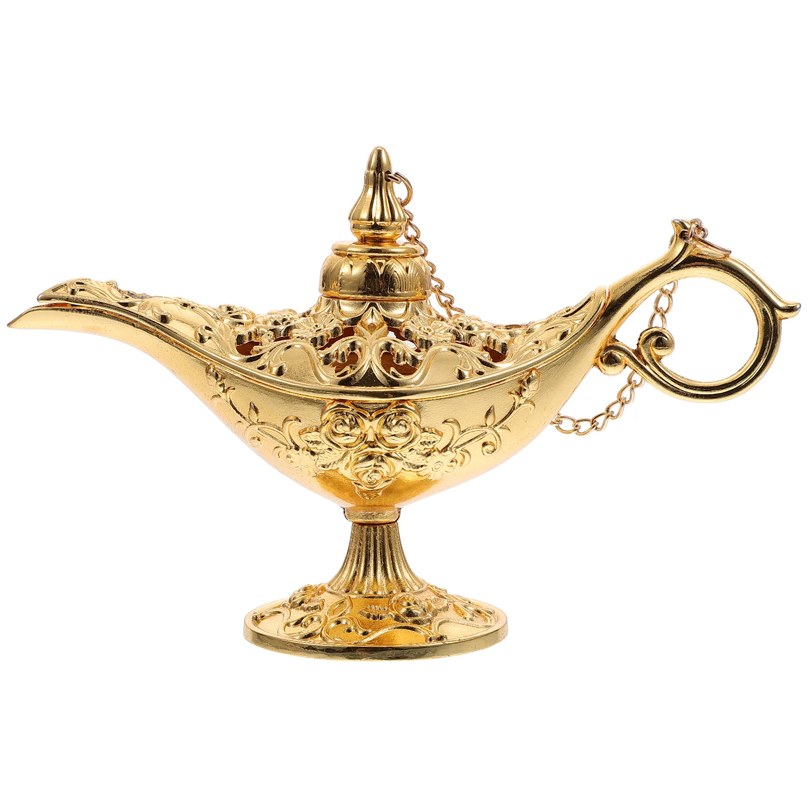 Aladdin's Lamp Charm Vintage Decor Artwork Imitated Zinc Alloy Retro Desktop Adornment Wedding Table Decorations
Aladdin's Lamp Charm Vintage Decor Artwork Imitated Zinc Alloy Retro Desktop Adornment Wedding Table Decorations