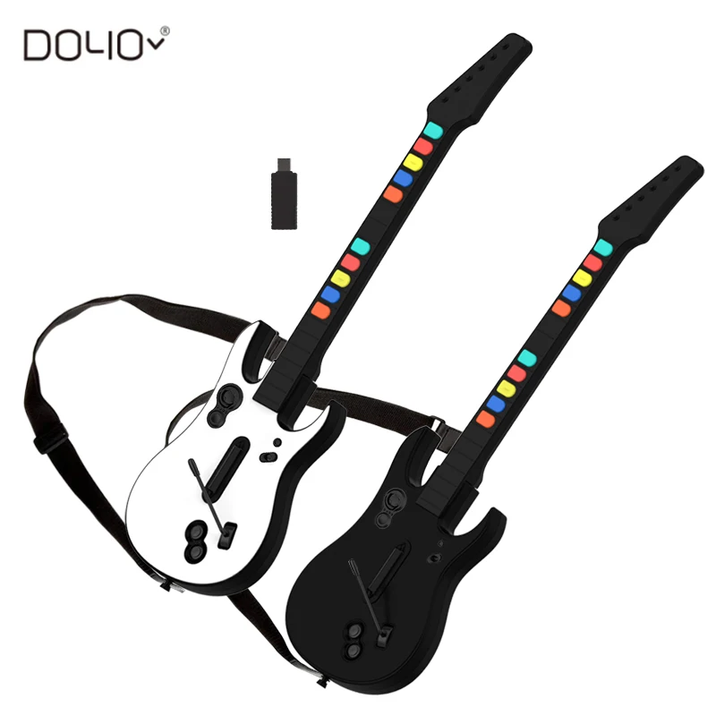 DOYO 2.4G Wireless Guitar Controller For Game Guitar Hero Rock band Games For PC PS3 With Remote Guitar Strap
DOYO 2.4G Wireless Guitar Controller For Game Guitar Hero Rock band Games For PC PS3 With Remote Guitar Strap