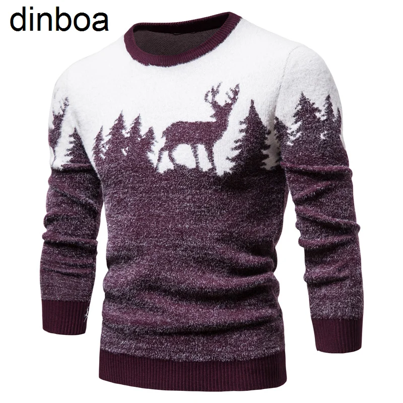 Christmas Sweaters Men‘s Knitted Warm Thicken Casual Winter Sweater Vintage Fleece Elk Pullovers Round Neck Wool Sweaters Men
Christmas Sweaters Men‘s Knitted Warm Thicken Casual Winter Sweater Vintage Fleece Elk Pullovers Round Neck Wool Sweaters Men