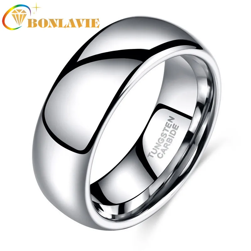 BONLAVIE Simple Plain Circle Flat Dome Polishing Edge 8mm Silver Tungsten Carbide Ring Men's and Women's Ring Jewelry
BONLAVIE Simple Plain Circle Flat Dome Polishing Edge 8mm Silver Tungsten Carbide Ring Men's and Women's Ring Jewelry