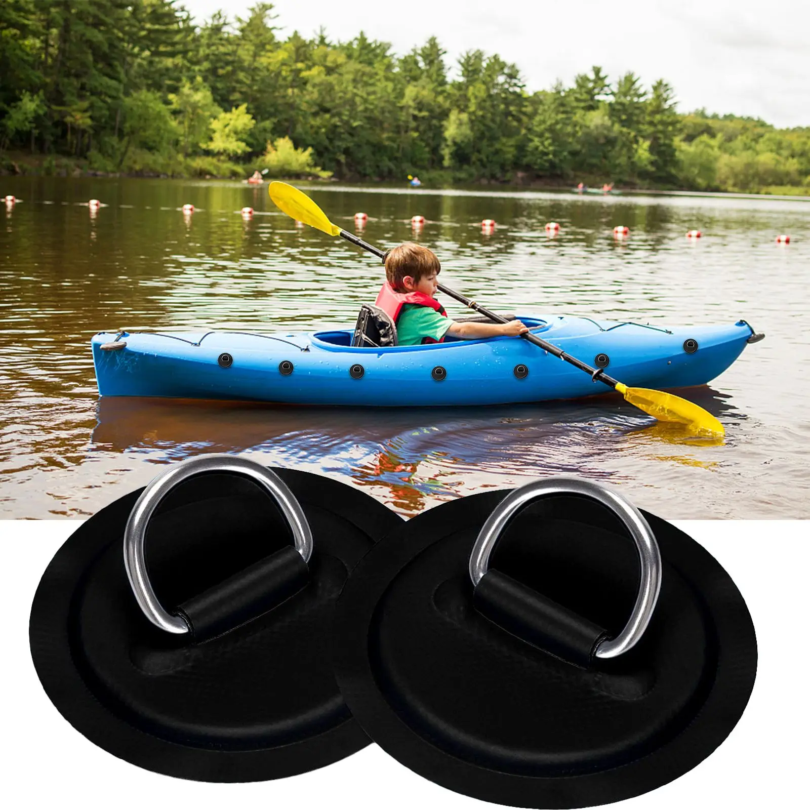 6pcs D Ring Pad Stainless Steel D-Ring Patch For Inflatable Boat Raft Kayak Dinghy Canoe Surfboard Stand Up Rescue Rope Bailer
6pcs D Ring Pad Stainless Steel D-Ring Patch For Inflatable Boat Raft Kayak Dinghy Canoe Surfboard Stand Up Rescue Rope Bailer