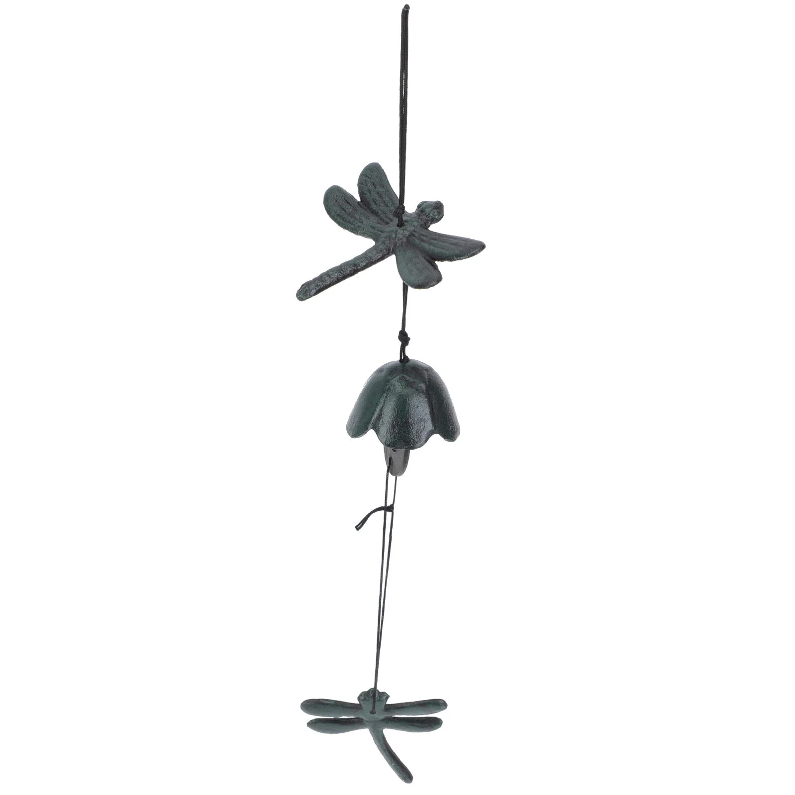 

Dragonfly Bell Home Wind Metal Outdoor Decor Pendant Chime Hanging Ornament Delicate Cast Iron Balcony Japanese