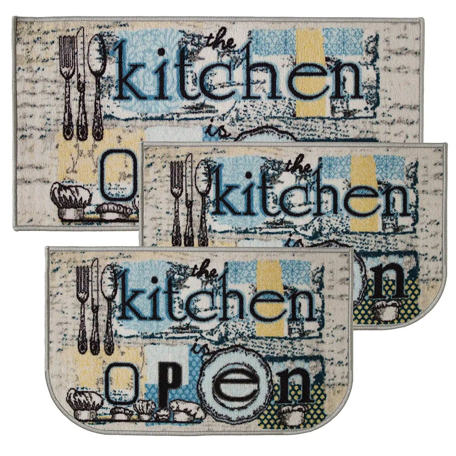 Kitchen Rug, Printed Area Rug, Durable Floor, Door Mat, Farmhouse Non-Slip Carpet Latex Backing Beautiful Design Open Kitchen 3p
Kitchen Rug, Printed Area Rug, Durable Floor, Door Mat, Farmhouse Non-Slip Carpet Latex Backing Beautiful Design Open Kitchen 3p