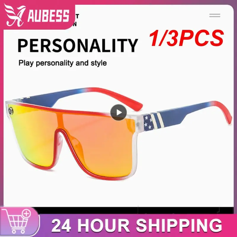 1/3PCS New Sunglasses Outdoor Sports Cycling Glasses Large Frame Colorful Siamese Glasses For Sun Protection Travel UV400
1/3PCS New Sunglasses Outdoor Sports Cycling Glasses Large Frame Colorful Siamese Glasses For Sun Protection Travel UV400