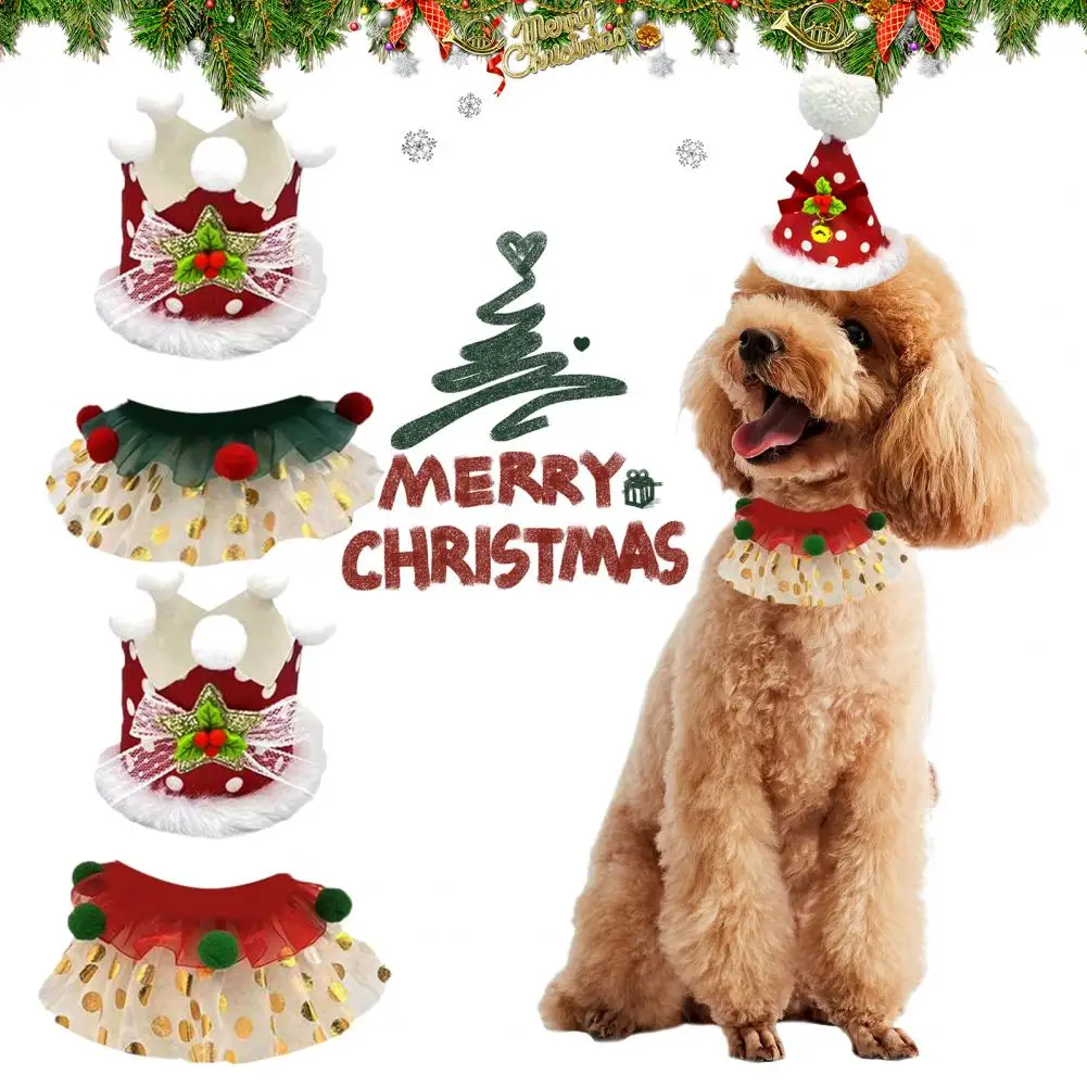 Pet Christmas Pet Bib Hat Lace Bell Plush Ball Adorable Bright Color Puppy Chihuahua Bibs Bandana Pets Costume Outfit
Pet Christmas Pet Bib Hat Lace Bell Plush Ball Adorable Bright Color Puppy Chihuahua Bibs Bandana Pets Costume Outfit