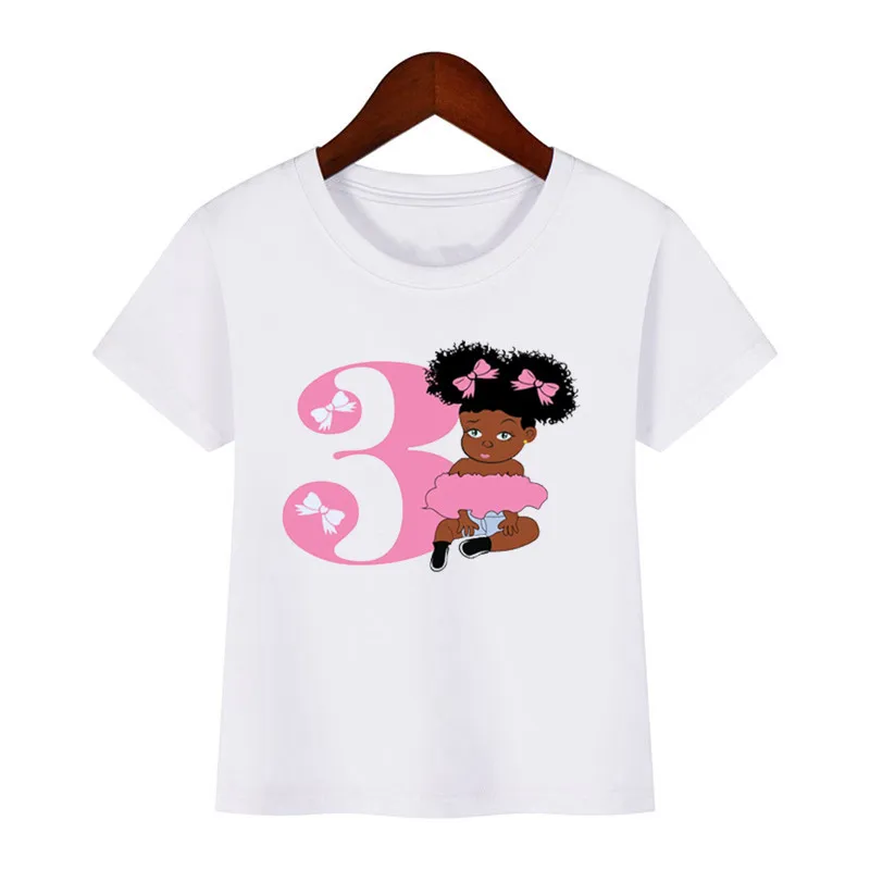 New Cute African girls Kawaii Black Girl Baby T-Shirt 2-10th birthday Gift Harajuku Kids Clothes Short Sleeve Summer Tops
New Cute African girls Kawaii Black Girl Baby T-Shirt 2-10th birthday Gift Harajuku Kids Clothes Short Sleeve Summer Tops