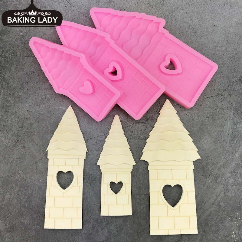 MNYB castle modeling fondant silicone mold diy cake decoration European style building retro castle chocolate mold
MNYB castle modeling fondant silicone mold diy cake decoration European style building retro castle chocolate mold