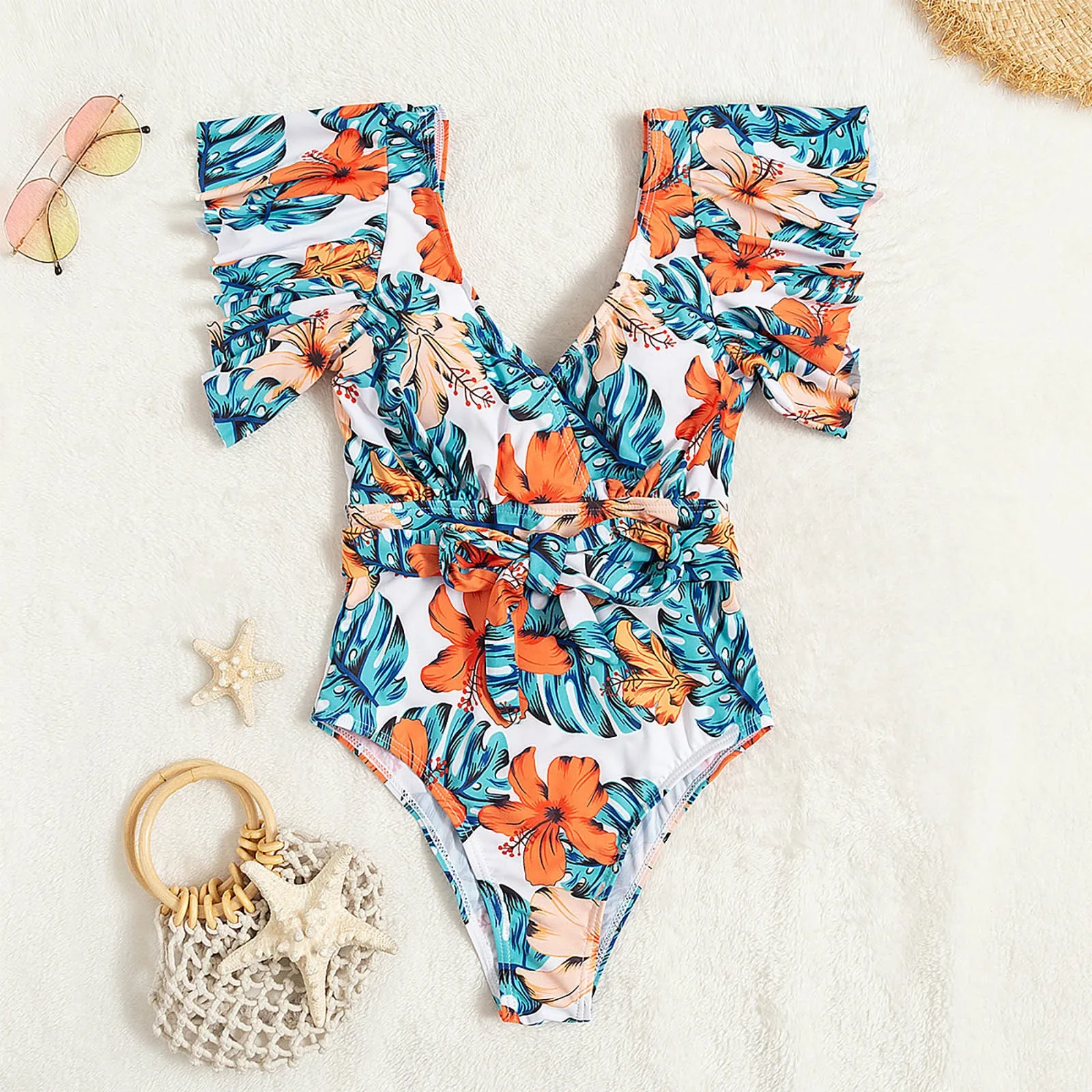 Women's Beach Siamese Printed Tight Bikini Printed Solid Swimsuit Vintage Swimwear High Waist Female Bathing Suit
Women's Beach Siamese Printed Tight Bikini Printed Solid Swimsuit Vintage Swimwear High Waist Female Bathing Suit