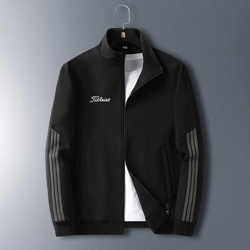 Men's Golf Clothing 2023 Autumn New Trend Loose Young And Middle-aged Men's Casual Stand Collar Jacket Solid Color Cardigan
Men's Golf Clothing 2023 Autumn New Trend Loose Young And Middle-aged Men's Casual Stand Collar Jacket Solid Color Cardigan
