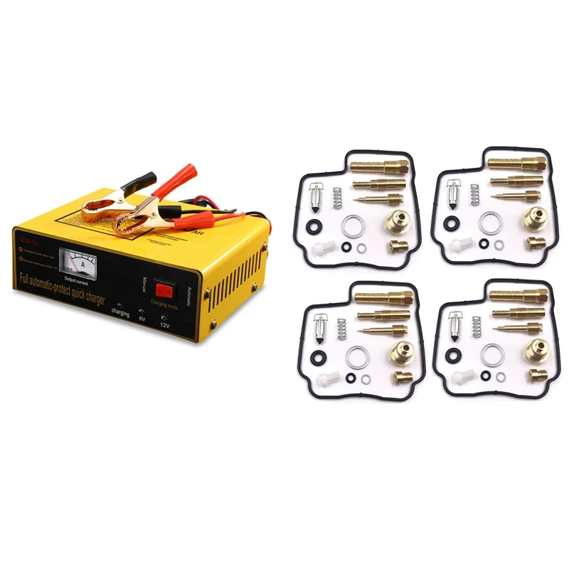 1 Pcs Us Plug Automatic Intelligent Car Battery Charger Negetive & 4 Set Motorcycle Carburetor Repair Kit
1 Pcs Us Plug Automatic Intelligent Car Battery Charger Negetive & 4 Set Motorcycle Carburetor Repair Kit