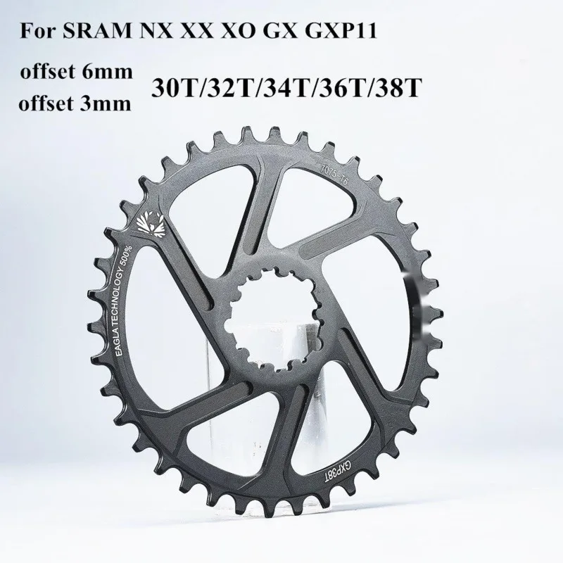 GXP Bike MTB Mountain Bike 30T/32T/34T/36T/38T Crown bicycle chainring for Sram 11/12S NX XX XO GX GXP11 single disc tray Cheap 
GXP Bike MTB Mountain Bike 30T/32T/34T/36T/38T Crown bicycle chainring for Sram 11/12S NX XX XO GX GXP11 single disc tray Cheap