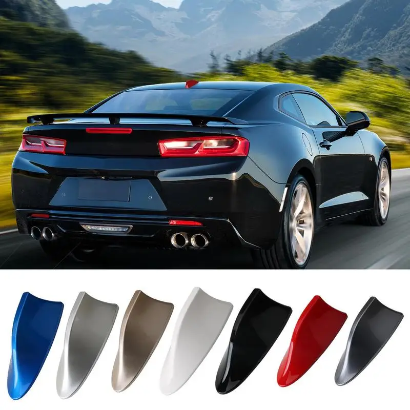 

Shark Fin Radio Antenna No Punching Antenna Cover Shark Fin Antenna Cover Roof Aerial Base AM/FM Radio Signal For Car SUV