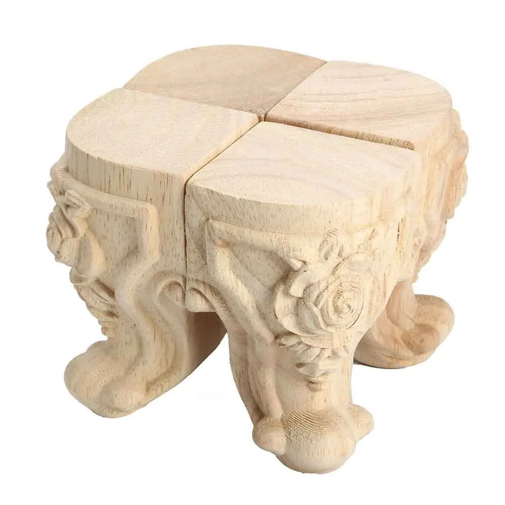 4pcs/set Decoration Non Slip Wood Carved Strong Bearing TV Cabinet Furniture Leg Wardrobe Chairs European Style Sofa Feet
4pcs/set Decoration Non Slip Wood Carved Strong Bearing TV Cabinet Furniture Leg Wardrobe Chairs European Style Sofa Feet