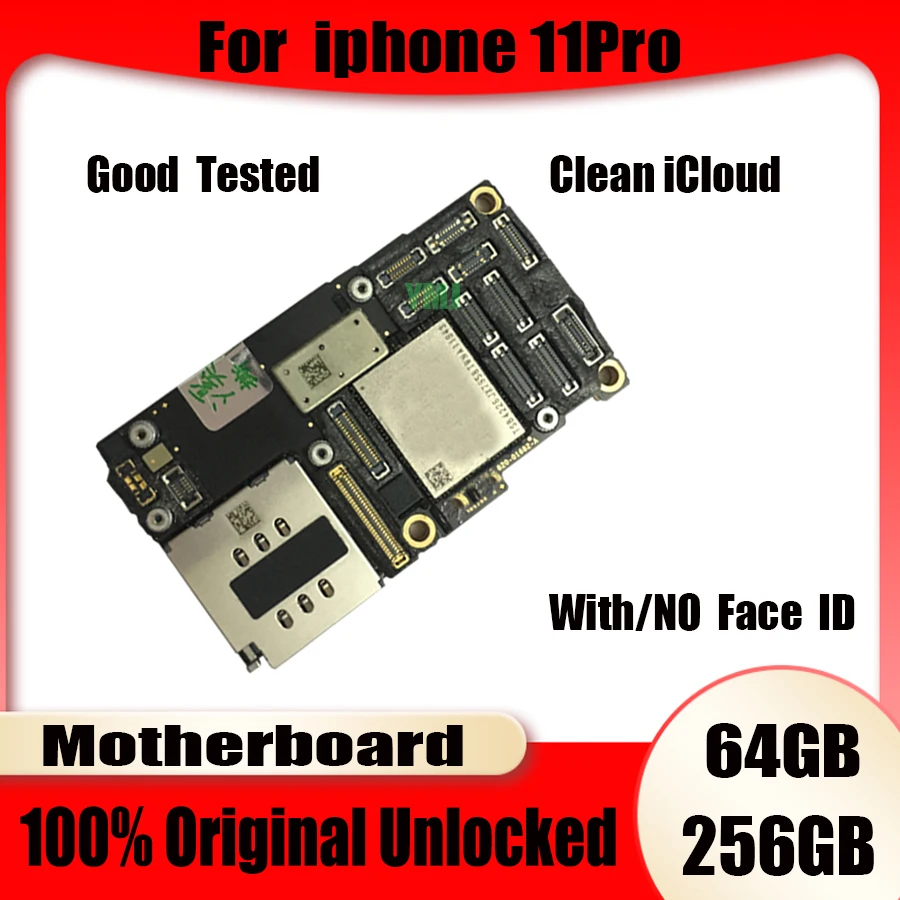 100% Test For iPhone 11 Pro Motherboard Clean icloud Original Unlock With/No Face ID For iPhone 11 pro Logic Board Support updat
100% Test For iPhone 11 Pro Motherboard Clean icloud Original Unlock With/No Face ID For iPhone 11 pro Logic Board Support updat
