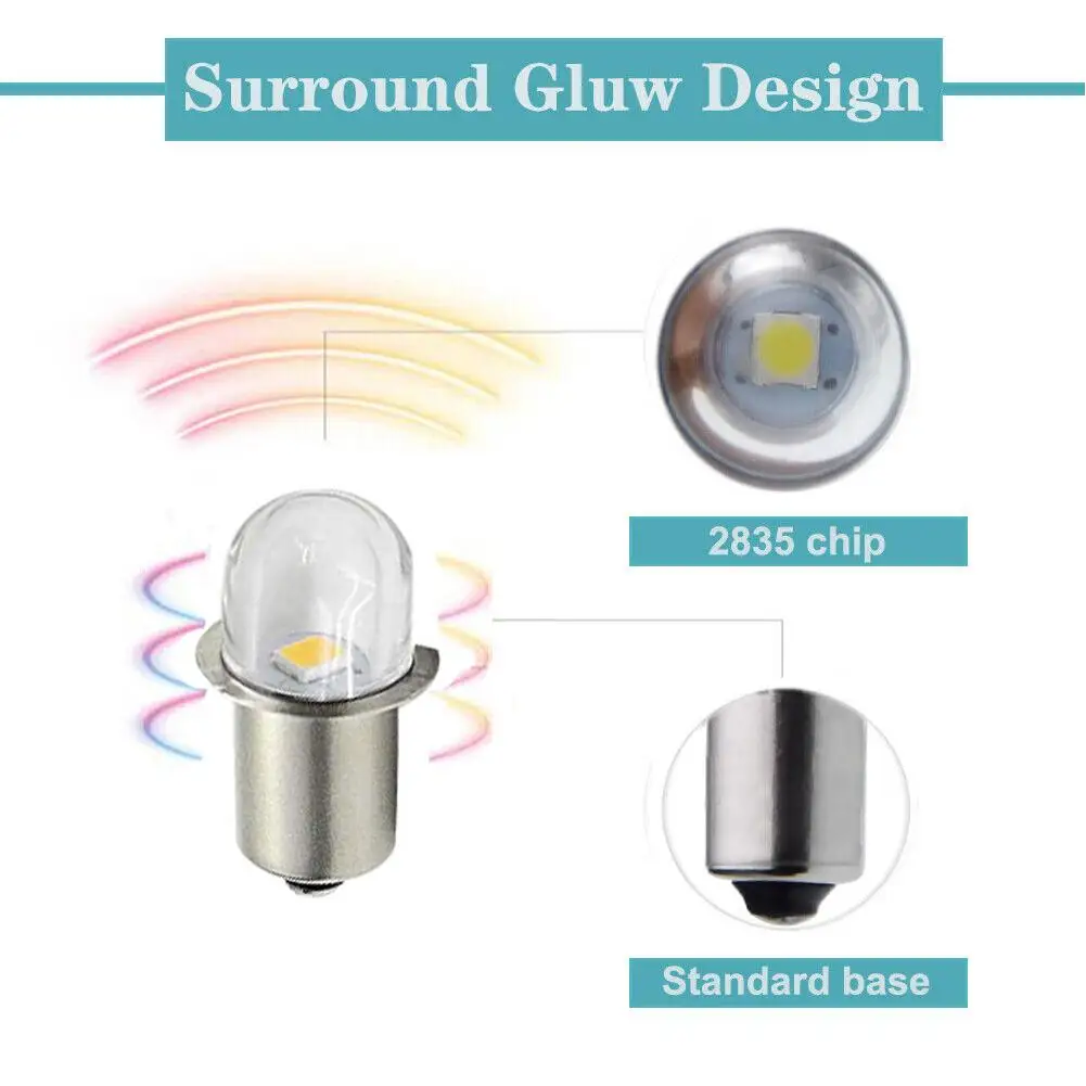 P13. Φ Базовая лампа, обновленная лампа, Белая магнитная лампа, светильники 6000K, теплый свет 3000K, белый свет, Запасная лампа DC6 O2C3