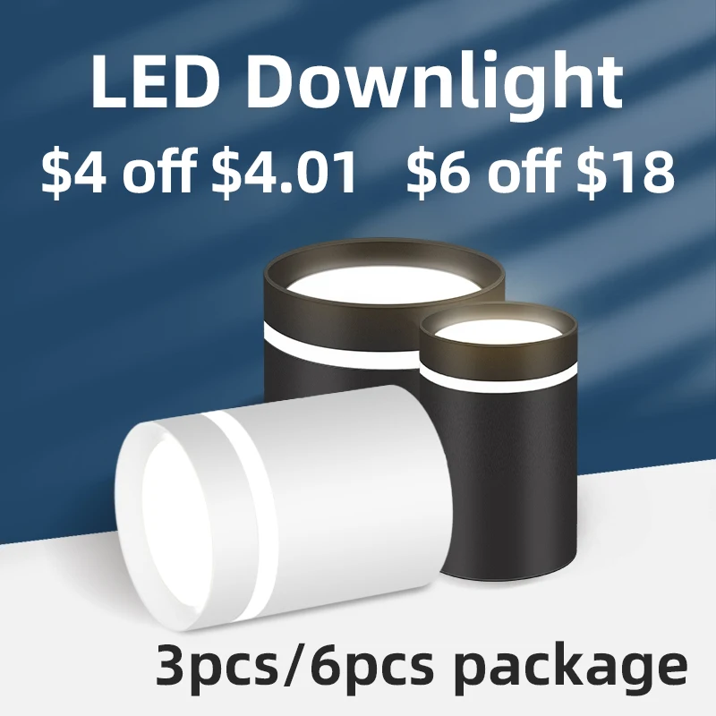 LED Ceiling Light Surface Mount Spot Downlights 220V 25/15/10/5W Ceiling Spots Lamp Lighting Home Living Room Store Down Lights
LED Ceiling Light Surface Mount Spot Downlights 220V 25/15/10/5W Ceiling Spots Lamp Lighting Home Living Room Store Down Lights