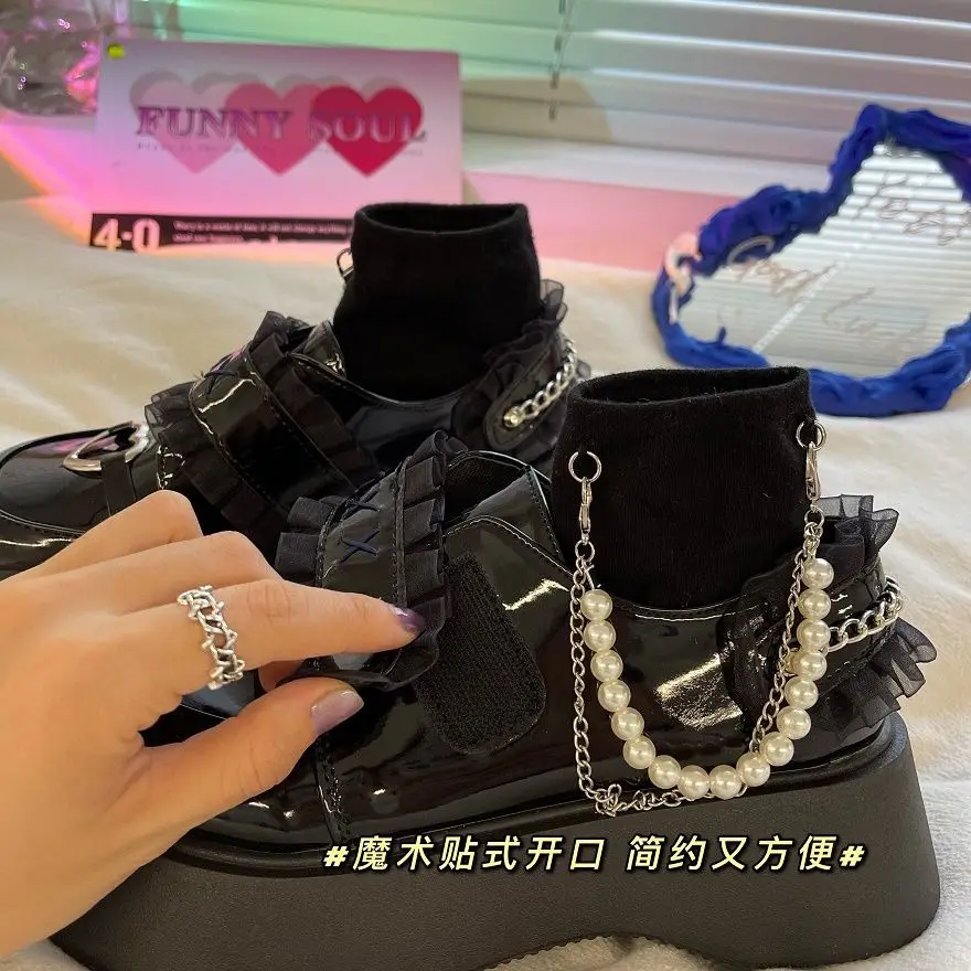 Shoes on Heels Lolita Shoes Women Japanese Uniforms Shoes Mary Jane Platform Shoes Vintage Girls High Heel College Student Boots
Shoes on Heels Lolita Shoes Women Japanese Uniforms Shoes Mary Jane Platform Shoes Vintage Girls High Heel College Student Boots