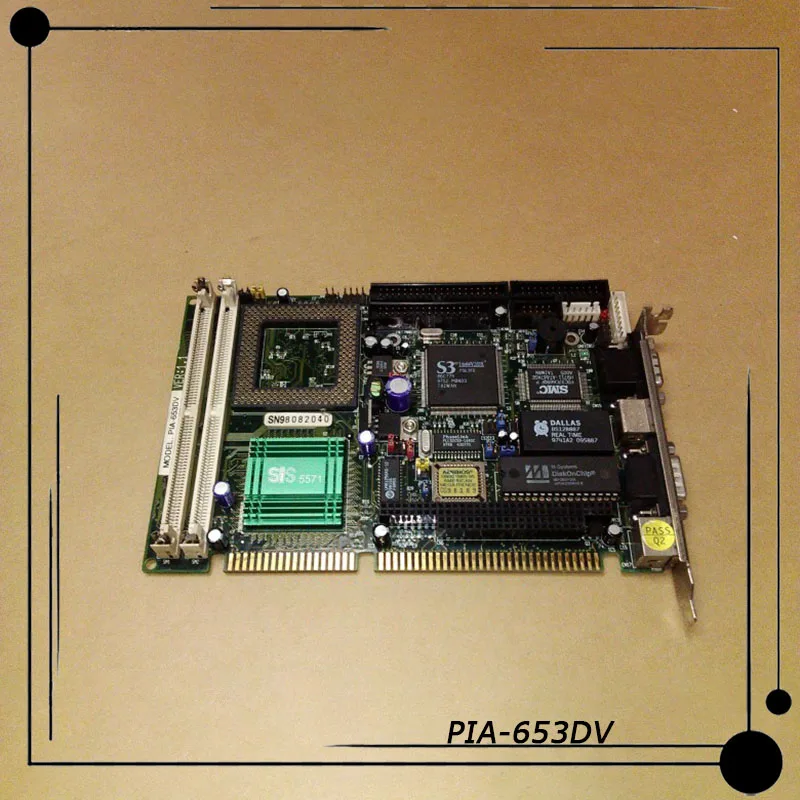 

PIA-653DV For ARBOR Industrial Control Motherboard 586 Half Length Card Before Shipment Perfect Test