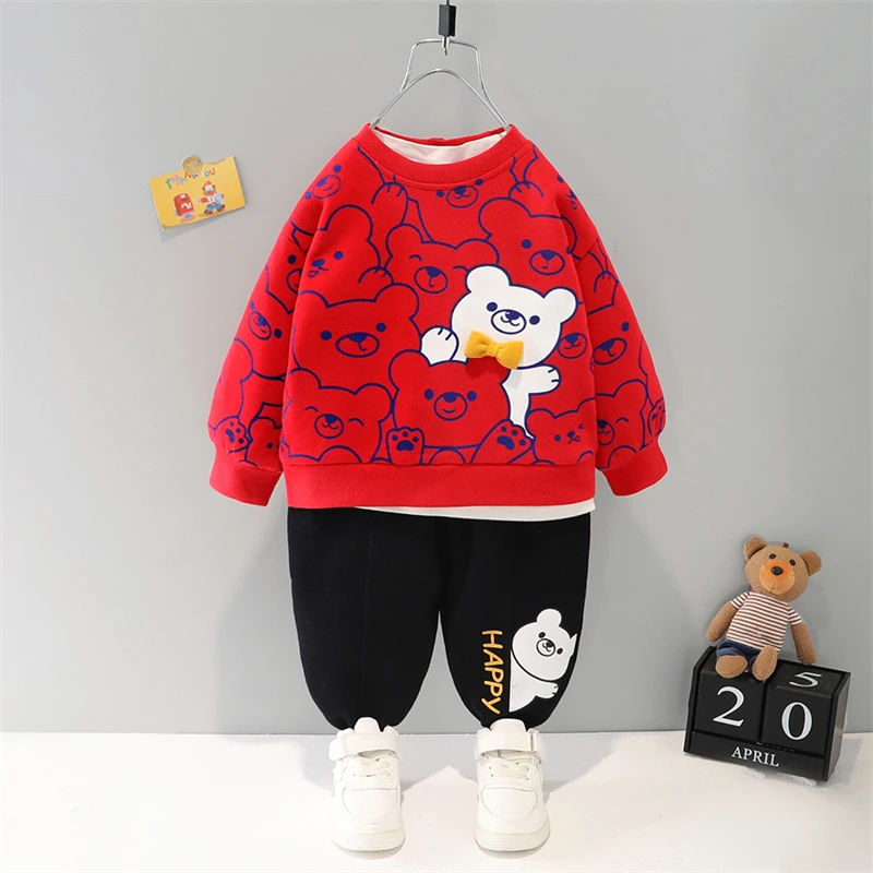 2022 Spring Baby Girls Boys Clothing Sets Cartoon Bear Sweater Pants Kids Sportswear Children Clothes Toddler Infant Outfits
2022 Spring Baby Girls Boys Clothing Sets Cartoon Bear Sweater Pants Kids Sportswear Children Clothes Toddler Infant Outfits