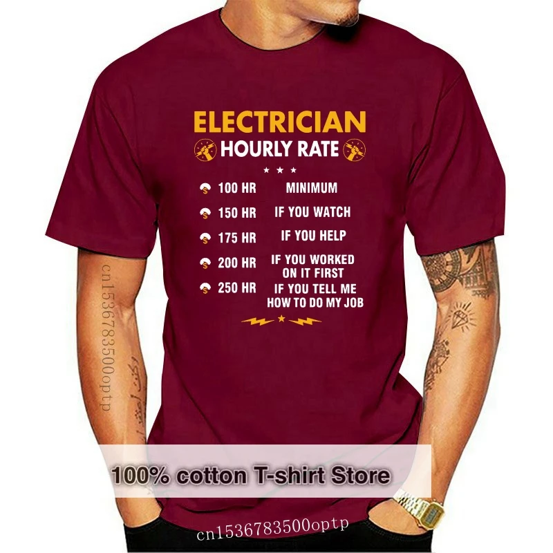 Php T-Shirt Funny Electrician Shirts Electrician Hourly Rate Shirt Men Short Sleeve Basic Tee Shirt Graphic Cotton T Shirts 4XL
Php T-Shirt Funny Electrician Shirts Electrician Hourly Rate Shirt Men Short Sleeve Basic Tee Shirt Graphic Cotton T Shirts 4XL