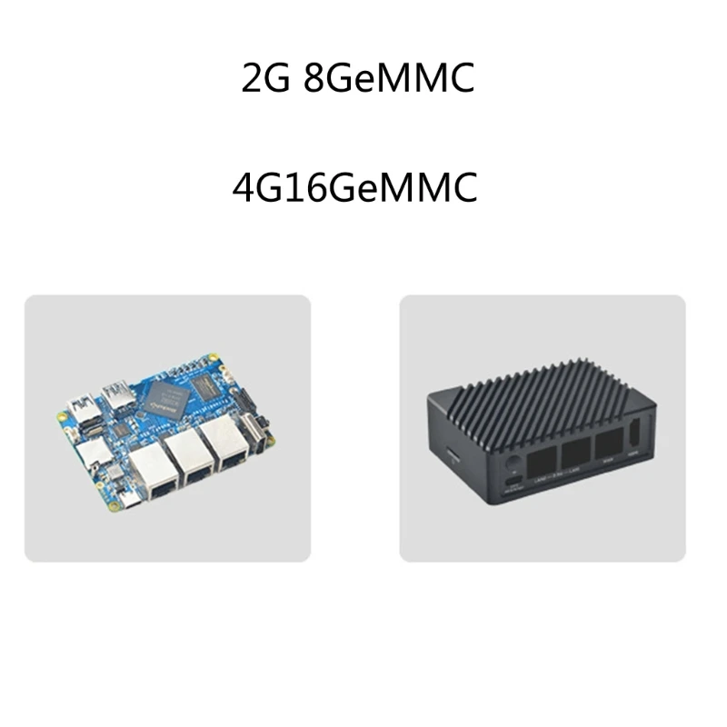 

RK3568 Mini Routers Nanopi R5S Dual 2.5G Gigabit OpenWRT A55 2G/4G Flash Memory