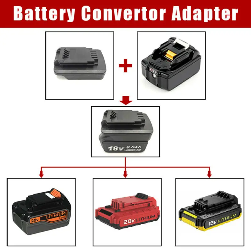 Converter Battery Adapter Built-In BMS Discharge Overload Protection Makita Share Adapter Replacement Tools Batteries
Converter Battery Adapter Built-In BMS Discharge Overload Protection Makita Share Adapter Replacement Tools Batteries