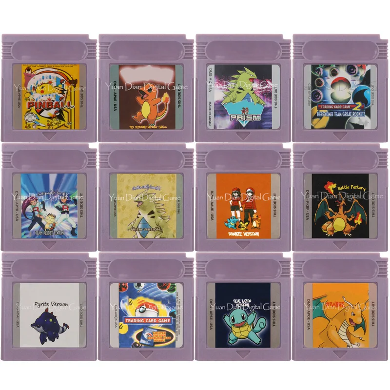 Серия Pokeon, карточная игра, 16 бит, видеокартридж, игровая карточка, английская версия для США
Серия Pokeon, карточная игра, 16 бит, видеокартридж, игровая карточка, английская версия для США