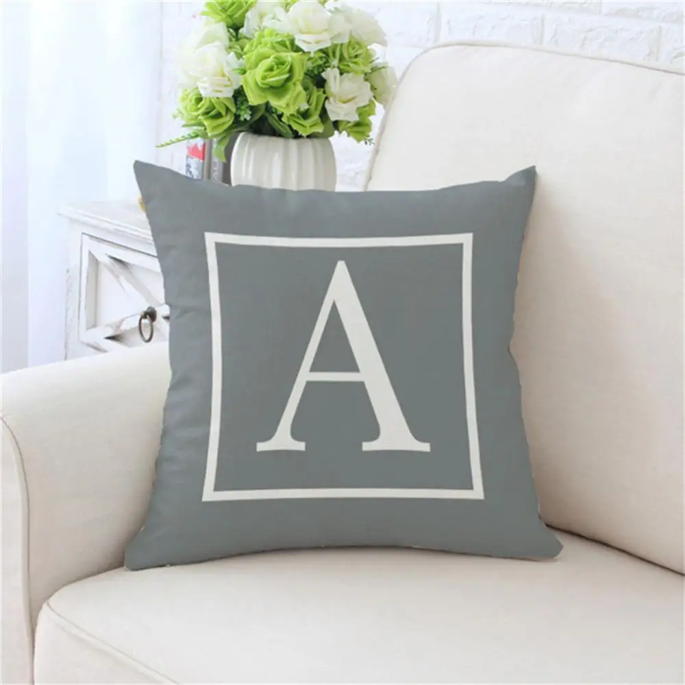 for Sofa 45x45cm Pillowcase Polyester Case Pillow Cushion Cover Gray English Letter Print Cushion Pillowcover cuscini decorativi
for Sofa 45x45cm Pillowcase Polyester Case Pillow Cushion Cover Gray English Letter Print Cushion Pillowcover cuscini decorativi