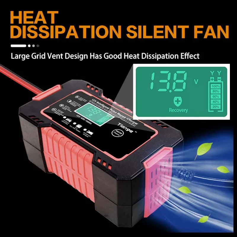 Full Automatic Car Battery Charger 12V Digital Display Battery Power Puls Repair Chargers Multi-Function Wet Dry Lead Acid
Full Automatic Car Battery Charger 12V Digital Display Battery Power Puls Repair Chargers Multi-Function Wet Dry Lead Acid