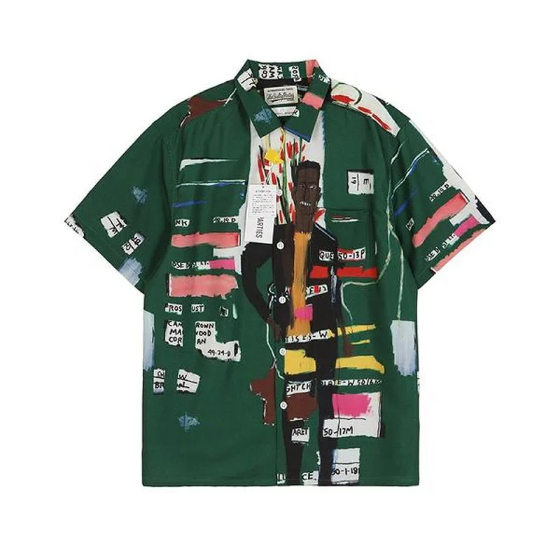 22SS Lapel Graffiti Style WACKO MARIA T Shirt Men Women EU Size Cool Fabric WACKO MARIA Top Tees Loose Fit Summer Mon Compte
22SS Lapel Graffiti Style WACKO MARIA T Shirt Men Women EU Size Cool Fabric WACKO MARIA Top Tees Loose Fit Summer Mon Compte
