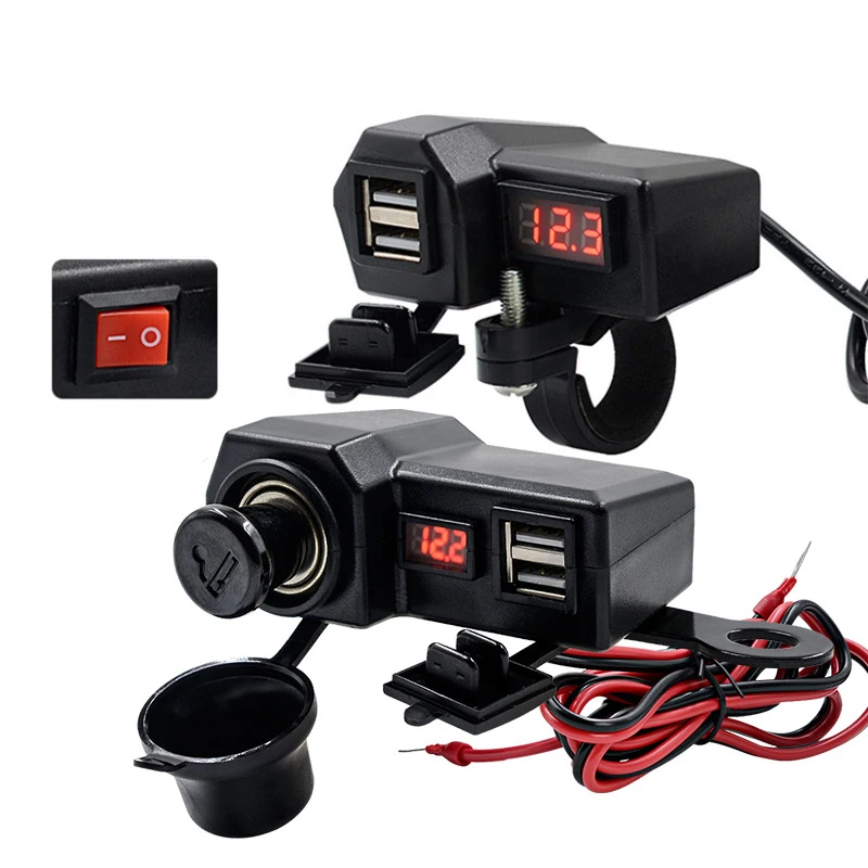 Motorcycle USB Charger Phone Charger Socket Dual USB Moto Charger LED Voltmeter Waterproof Motorcycle Accessories
Motorcycle USB Charger Phone Charger Socket Dual USB Moto Charger LED Voltmeter Waterproof Motorcycle Accessories
