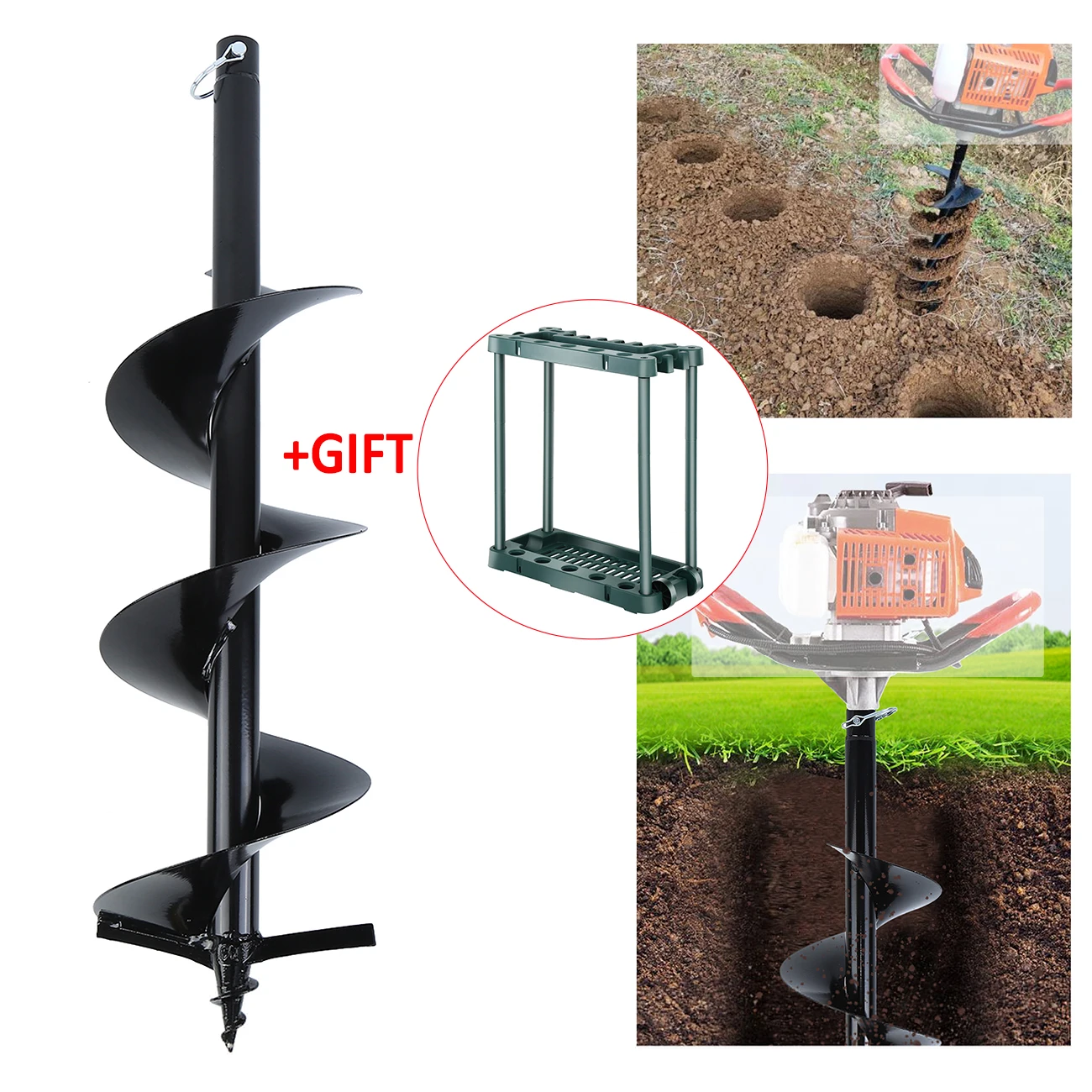 Samger Earth Drill Garden Planter Auger Spiral Drill Bit Hex Shaft Plant Grass Flower Post Hole Digger Drill Bit Yard Garden
Samger Earth Drill Garden Planter Auger Spiral Drill Bit Hex Shaft Plant Grass Flower Post Hole Digger Drill Bit Yard Garden