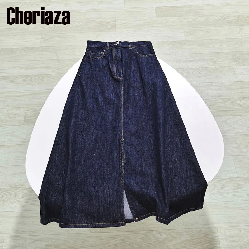 Cheriaza Korean Style Fashion High Waist Denim Skirt Women Casual Vintage A-line Jeans Skirt Y2k Harajuku Streetwear Skirt saias
Cheriaza Korean Style Fashion High Waist Denim Skirt Women Casual Vintage A-line Jeans Skirt Y2k Harajuku Streetwear Skirt saias