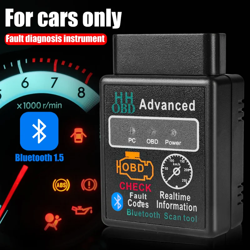 Elm327 V1.5 Code Reader Car OBD2 OBDII Bluetooth Diagnostic Tool Diagnosis Scanner for Android IOS Windows
Elm327 V1.5 Code Reader Car OBD2 OBDII Bluetooth Diagnostic Tool Diagnosis Scanner for Android IOS Windows
