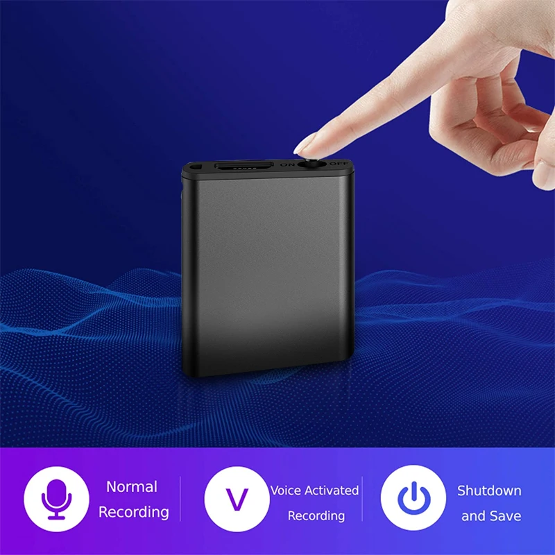 Ultra-thin Digtal Voice Recorder Voice Activated Professional Sound Record Dictaphone HD Noise Reduce Recording MP3 Player
Ultra-thin Digtal Voice Recorder Voice Activated Professional Sound Record Dictaphone HD Noise Reduce Recording MP3 Player
