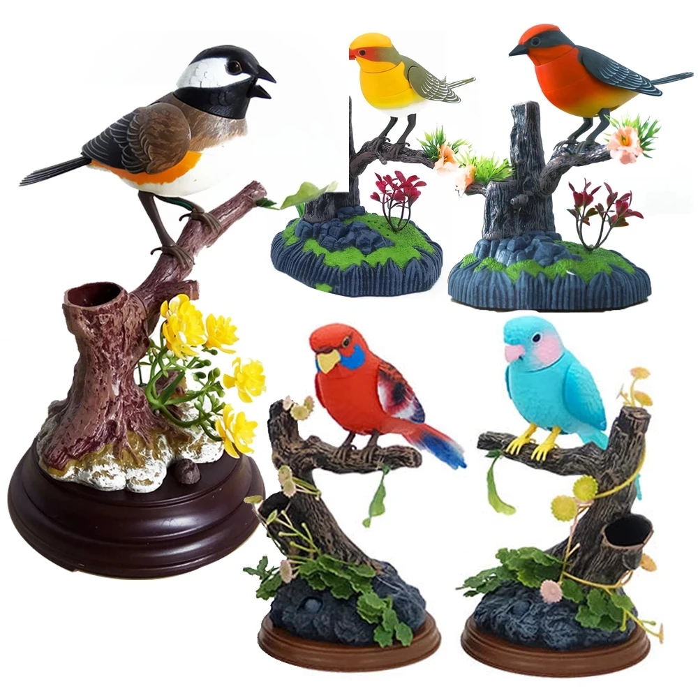 Electric Birds Voice Control Couples Parrots Toy Musical Magpie Talking Birds Electronic Pet Bird Model Christmas Gift
Electric Birds Voice Control Couples Parrots Toy Musical Magpie Talking Birds Electronic Pet Bird Model Christmas Gift