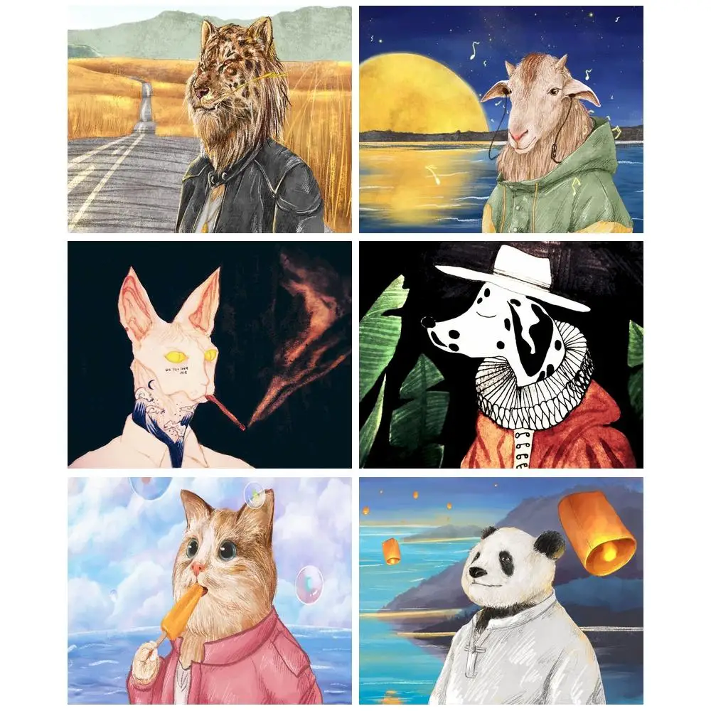 CHENISTORY 40x50cm Painting By Numbers Original Gifts Drawing By Numbers Animals Number Painting for Adults Home Decor
CHENISTORY 40x50cm Painting By Numbers Original Gifts Drawing By Numbers Animals Number Painting for Adults Home Decor