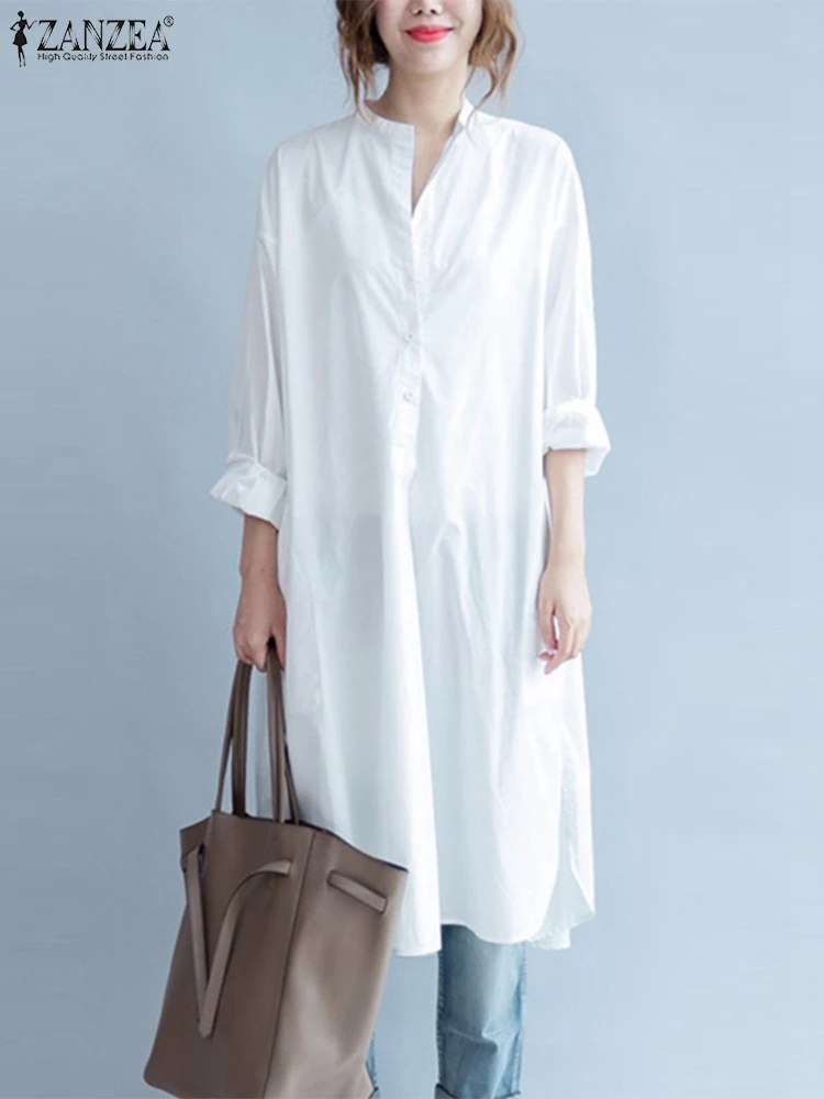 Women Asymmetrical Blouse ZANZEA 2022 Kaftan Solid Shirt Vestdios Chemise Long Sleeve Blusas Female V Neck Split Tunic Tops
Women Asymmetrical Blouse ZANZEA 2022 Kaftan Solid Shirt Vestdios Chemise Long Sleeve Blusas Female V Neck Split Tunic Tops