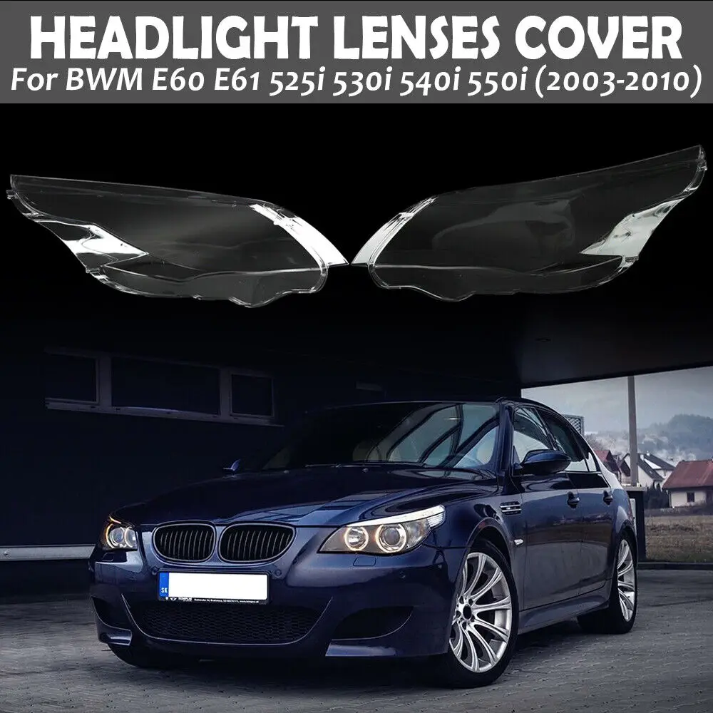 Right&Left Car Headlight Lens Glass Lampcover Cover Lampshade Shell For BMW E60 E61 25I 530I 545I 550I 2003-2010 HeadlLamp Cover
Right&Left Car Headlight Lens Glass Lampcover Cover Lampshade Shell For BMW E60 E61 25I 530I 545I 550I 2003-2010 HeadlLamp Cover